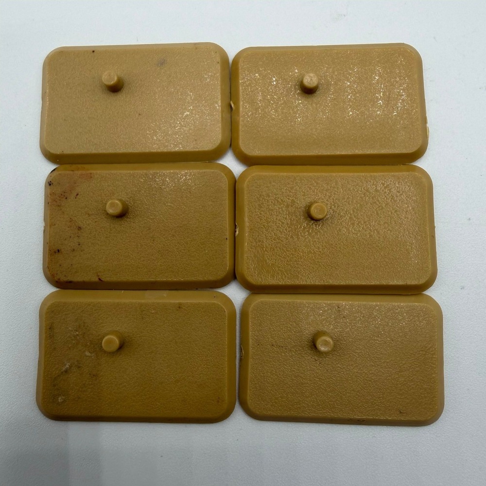 Lot of 6 Vintage G.I. Joe Battle Stands TAN Hasbro 1983 3.75" Action Figure